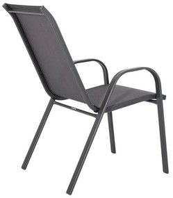 Καρέκλα FL5001 Fylliana Textlene Γκρί 55x72x92 εκ. 55x72x92 εκ.