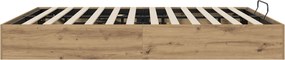 vidaXL Κρεβάτι Οθωμανικού Τύπου Artisian Δρυς 160 x 200 cm