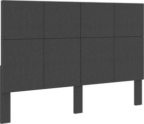 vidaXL Κεφαλάρι Σκούρο Γκρι 140 x 200 εκ. Υφασμάτινο
