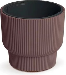 Γλάστρα - κασπώ Milly Round καφέ Y27 x Φ29,7εκ.
