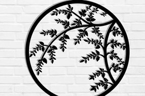 Σετ των 2 Intra απο ξύλο plywood 3mm-4mm πάχος Branch Metal Wall Art Δίασταση 40x40 cm INTRAFABR-119072699