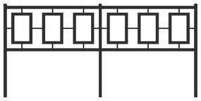vidaXL Κεφαλάρι Μαύρο 180 εκ. Μεταλλικό