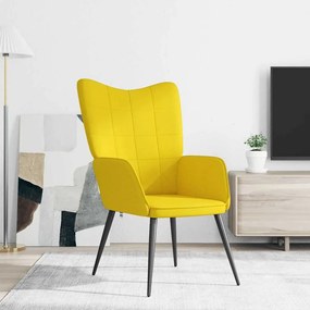 vidaXL Πολυθρόνα Relax Κίτρινο Μουσταρδί Υφασμάτινη