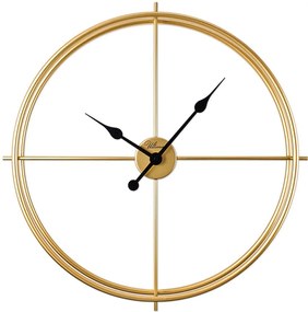 Ρολόι Τοίχου Scandinavian 705RGL1201 66x66cm Gold Wallity Ατσάλι