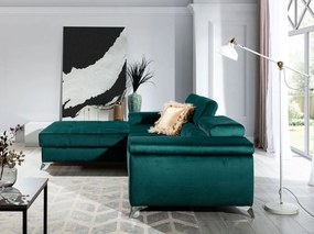 Γωνιακός καναπές Osby-Αριστερή-Prasino