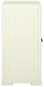 vidaXL Πλαστικό Ντουλάπι Κρεμ Ανοιχτό 79 x 43 x 85,5εκ με Σχέδιο Ξύλου
