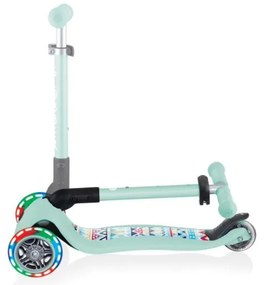 Globber Scooter Junior Foldable Fantasy Lights Tribal Mint