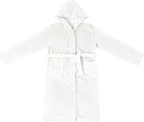 vidaXL Φόρμα Μπάνιου Με Κουκούλα Λευκό xxxl Φανέλα