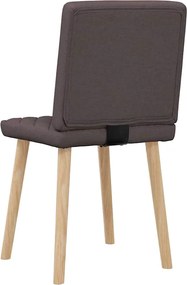 vidaXL Καρέκλες Τραπεζαρίας 2 τεμ. Σκούρο Καφέ Υφασμάτινες