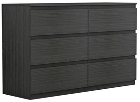 Συρταριέρα Cindy 6 συρταριών wenge 120x40x75εκ 120x40x75 εκ.