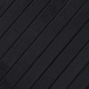 vidaXL Χαλί Ορθογώνιο Μαύρο 70x100 εκ. από Μπαμπού