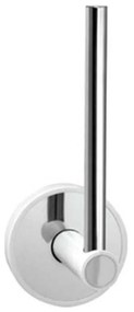 Χαρτοθήκη Κάθετη Optimo 640999 White-Chrome Karag Metal, Plastic