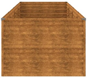 vidaXL Ζαρντινιέρα 386 x 100 x 69 εκ. από Ατσάλι Σκληρυθέν στον Αέρα