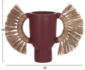 ΕΠΙΤΡΑΠΕΖΙΟ ΔΙΑΚΟΣΜΗΤΙΚΟ ΒΑΖΟ ALICA HM4668.06L ΒΥΣΣΙΝΙ ΤΕΡΑΚΟΤΑ &amp; GRASS--64x22x38Υεκ