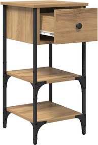 vidaXL Κομοδίνο 2 τμχ. Καφέ 33.5 x 36 x 70 εκ