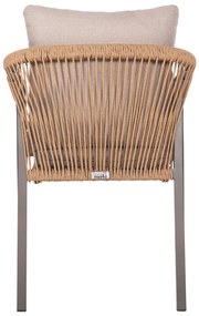 ΠΟΛΥΘΡΟΝΑ MAERLY HM6051.04 ΣΑΜΠΑΝΙ ΑΛΟΥΜΙΝΙΟ-P.E.RATTAN ΦΥΣΙΚΟ-ΜΑΞΙΛΑΡΙΑ ΜΠΕΖ 57x61x75Υ εκ.