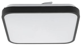 Φωτιστικό Οροφής - Πλαφονιέρα Agnes 10983 33,5x33,5x5cm Led 16W 3000K Black Nowodvorski