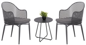 ΣΕΤ LOUNGE 3TMX ΕΞ.ΧΩΡΟΥ OREGO HM21107.01 ΑΛΟΥΜΙΝΙΟ & ΜΕΤΑΛΛΟ ΣΕ ΣΚΟΥΡΟ ΓΚΡΙ (1 Τεμμάχια)