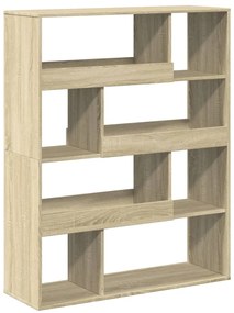 vidaXL Βιβλιοθήκη/Διαχωριστικό Χώρου Δρυς 100x33x125,5 εκ. Επεξ. Ξύλο