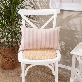 Μαξιλάρι Διακοσμητικό (Με Γέμιση) Prado 06 Pink Teoran 30X50 Cotton-Polyester