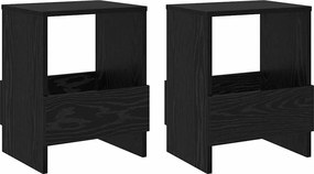 vidaXL Ράφι Περιοδικών 2 pcs Μαύρη Οξυά 35 x 30 x 45 εκ.