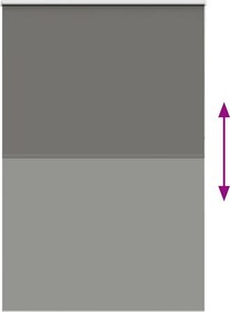 vidaXL Roller Blind Blackout γκρί 160x230 cm Πλάτος υφάσματος 156,6cm
