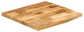 vidaXL Επιφάνεια Τραπεζιού 80x80x2,5 εκ. Live Edge Μασίφ Ξύλο Μάνγκο