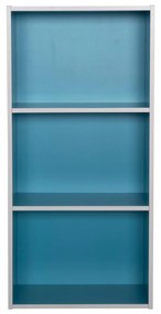 ΡΑΦΙΕΡΑ ΤΟΙΧΟΥ CUBICON  ΜΠΛΕ-ΛΕΥΚΗ ΜΕΛΑΜΙΝΗ 38,5x23,5x80Υεκ.