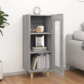 vidaXL Ντουλάπι Γκρι Sonoma 34,5x34x90 εκ. από Επεξεργασμένο Ξύλο
