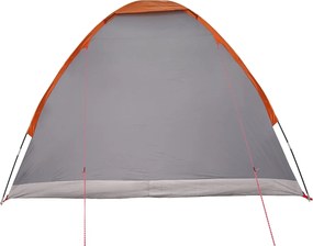 vidaXL Σκηνή Camping 4 ατόμων Γκρι και Πορτοκαλί