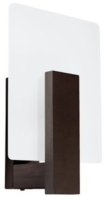 Sollux Φωτιστικό τοίχου Lappo 1,ξύλο, γυαλί,1xE14/40w