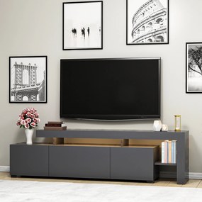 Έπιπλο Τηλεόρασης Ανθρακί CEDRU 192x37x53