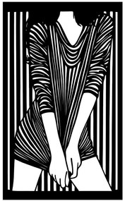 Διακοσμητικό Τοίχου Dancer 891TNL2049 39x67cm Black Wallity Μέταλλο