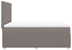 ΚΡΕΒΑΤΙ BOXSPRING ΜΕ ΣΤΡΩΜΑ TAUPE 160X200 ΕΚ. ΥΦΑΣΜΑΤΙΝΟ 3294404