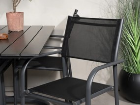 Σετ Τραπέζι και καρέκλες Dallas 3471, Polyξύλο, Ύφασμα, Μέταλλο | Epipla1.gr