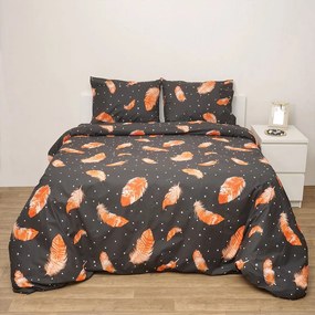 Σεντόνια Φαίδρα (Σετ 3τμχ) Black Viopros Μονό 160x260cm 100% Cotton