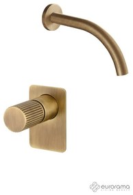 Eurorama OSO Μίκτης εντοιχισμού 1 εξόδου &amp; Στόμιο 18 εκ. - ½'' Bronze Brushed
