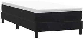 vidaXL Κρεβάτι Boxspring χωρίς Στρώμα Μαύρο 80x220 εκ. Βελούδινο