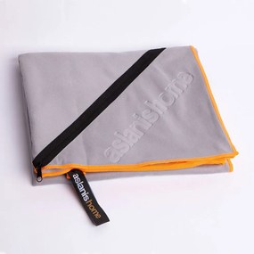 Πετσέτα Θαλάσσης Quick Dry Grey Aslanis Home Θαλάσσης 90x160cm Polyester-Polyamid