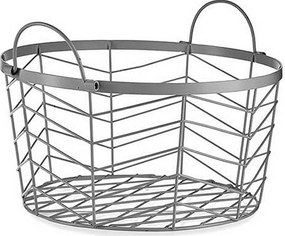 Σετ καλαθιών Gift Decor Ασημί Μέταλλο 3 Τεμάχια (3 Μονάδες)
