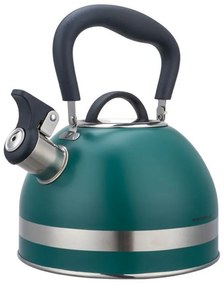 Τσαγιέρα με σφυρίχτρα Kinghoff KH 1855, 1.8l, Επαγωγή, Θερμομονωμένη λαβή, Πράσινο