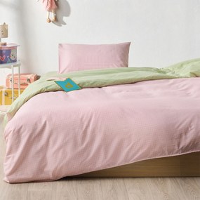 Παπλωματοθήκη Μονή (Σετ 165x245) 2 Όψεων Kentia Versus Zuccero 14 Pink
