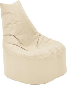 Πουφ πολυθρόνα Norm PRO pakoworld αδιάβροχο μπεζ 65x65x80εκ