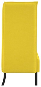 vidaXL Καναπές Highback Ανοιχτό Κίτρινο 109x56x121 εκ. Υφάσματος