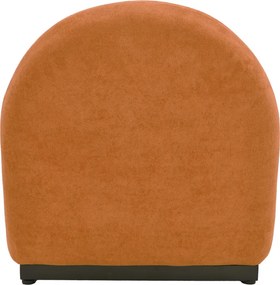 Πολυθρόνα Zenny pakoworld υφασμα terracotta 64x85x68εκ