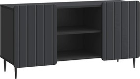 vidaXL Ντουλάπι TV Μαύρο 102 x 34,5 x 52 εκ Επεξεργασμένο Ξύλο