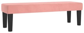 vidaXL Κρεβάτι Boxspring με Στρώμα Ροζ 160x200 εκ. Βελούδινο