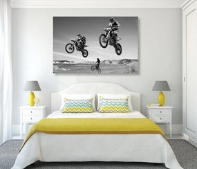 Εικόνα για ποδηλάτες σε ασπρόμαυρο - 90x60