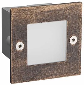 Απλίκα LED Εξωτερικού Χώρου Χωνευτή Aca PAS230RS Rust