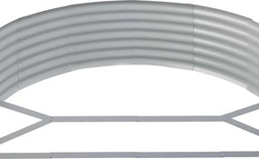 vidaXL Ζαρντινιέρα Καφέ 214x140x36εκ Γαλβανισμένος χάλυβας